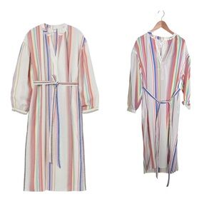 Lemlem x H&M Oversized Multicolor Stripe Kaftan Dress Small